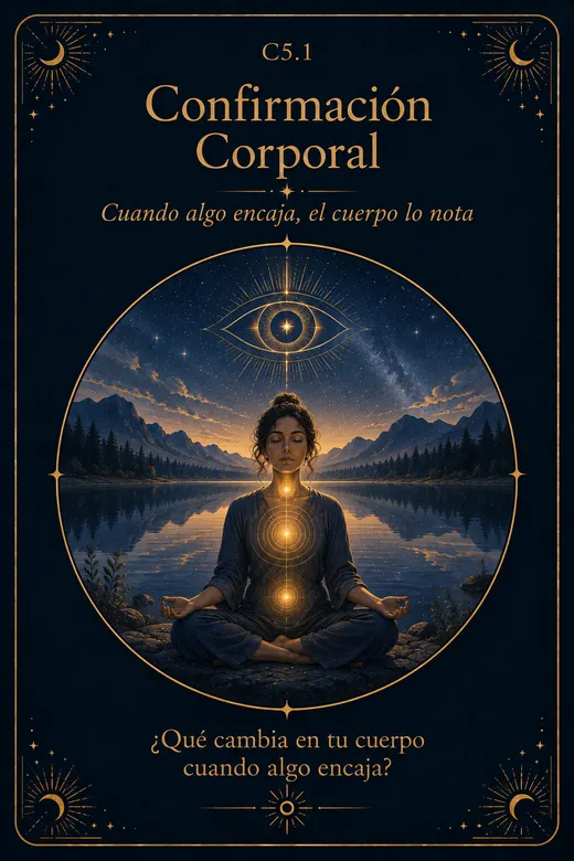 Carta C5.1, Confirmación Corporal: cuando algo encaja, el cuerpo lo nota